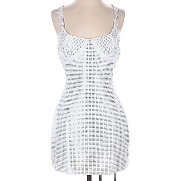 Chic White Mini Dress - Picture 1 of 3